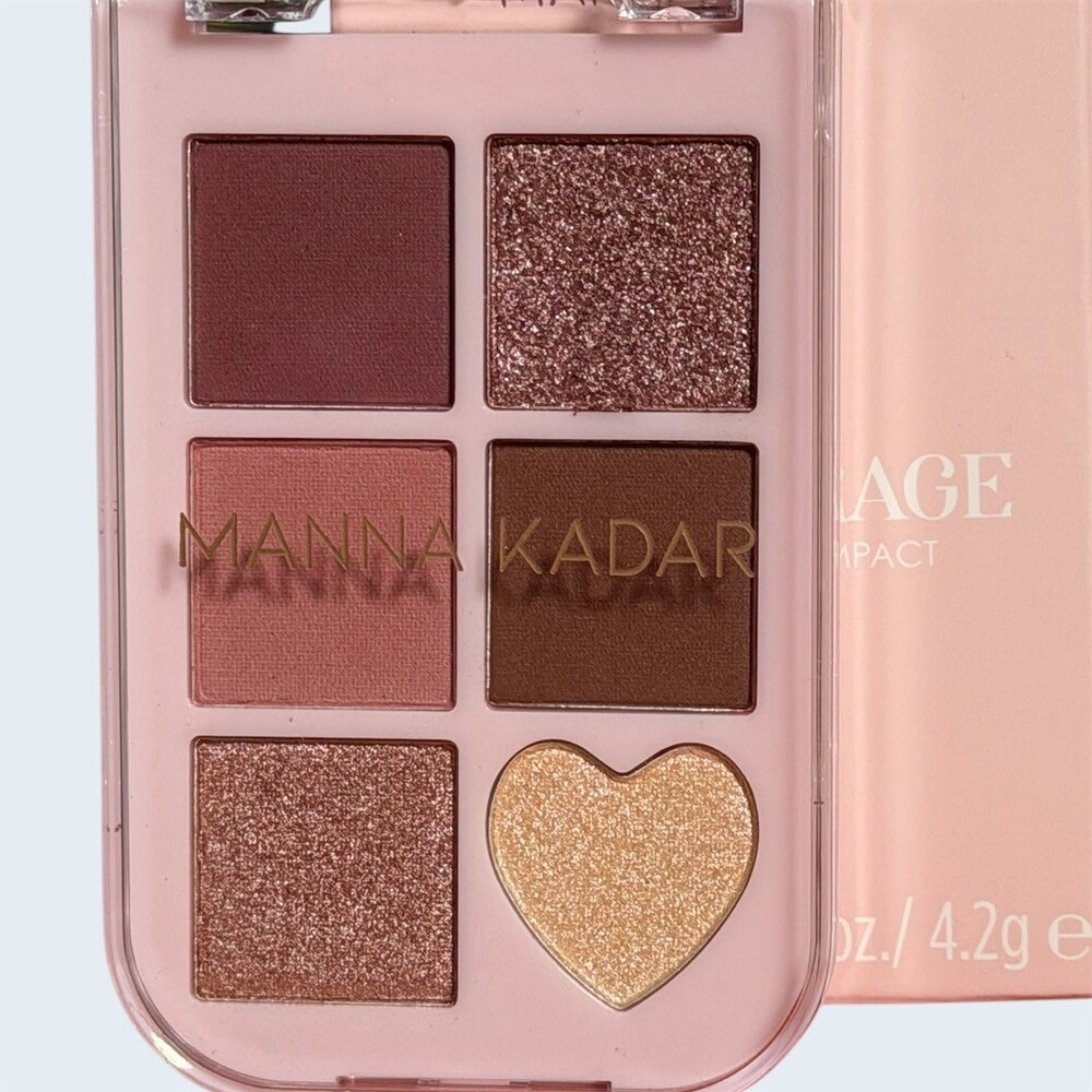 Manna Kadar Cosmetics Pink Mirage Eyeshadow Palette 6 Shades Matte Glitter